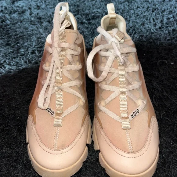 Dior Women's Nude Sneakers - Picture 1 of 8